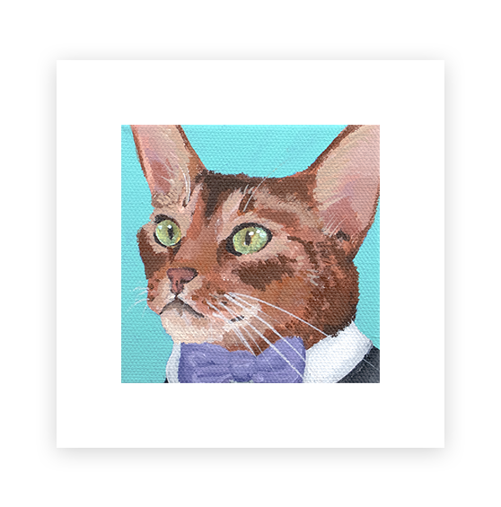 Cat 21: Socrates Art Print