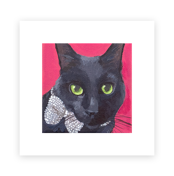 Cat 34: Lucky Art Print