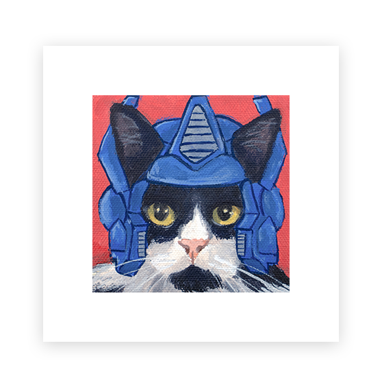 Cat 41: Optimus Prime Art Print