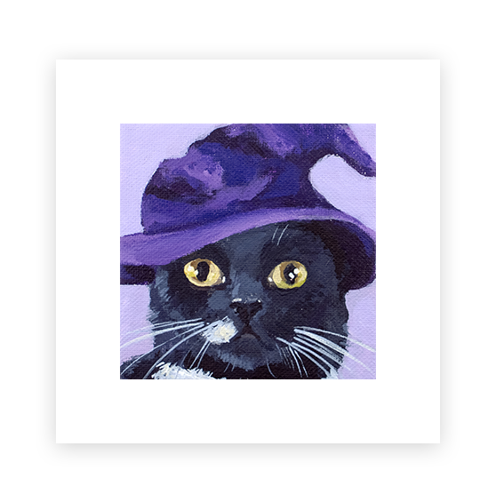 Cat 43: Boo Art Print