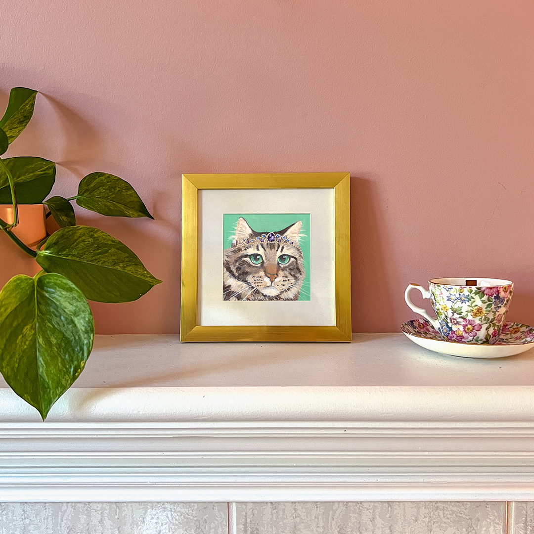 Cat 45: Louie Art Print