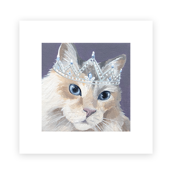Cat 50: Noelle Puffalump Heffaphlusen Art Print