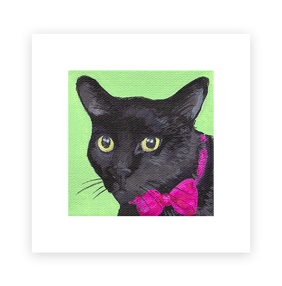 Cat 52: Bandit Art Print
