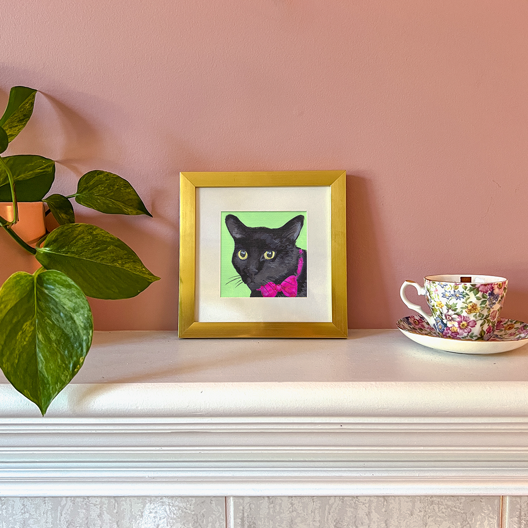 Cat 52: Bandit Art Print