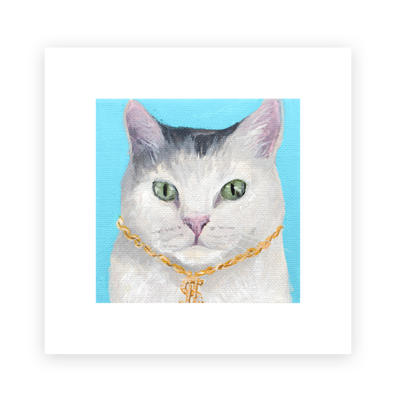 Cat 59: Franklin Art Print