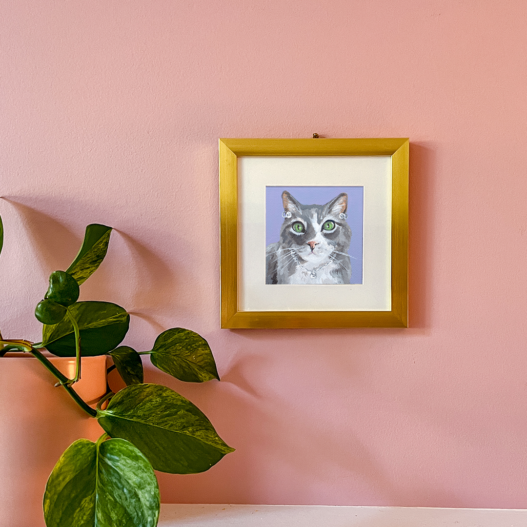 Cat 64: Frosty Art Print