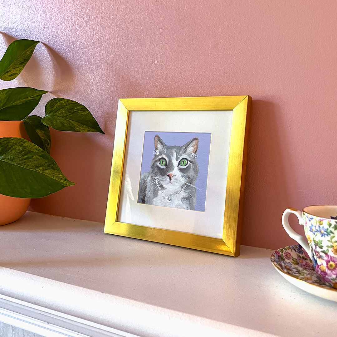 Cat 64: Frosty Art Print