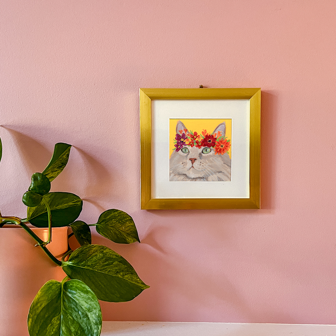 Cat 72: Walnut Art Print