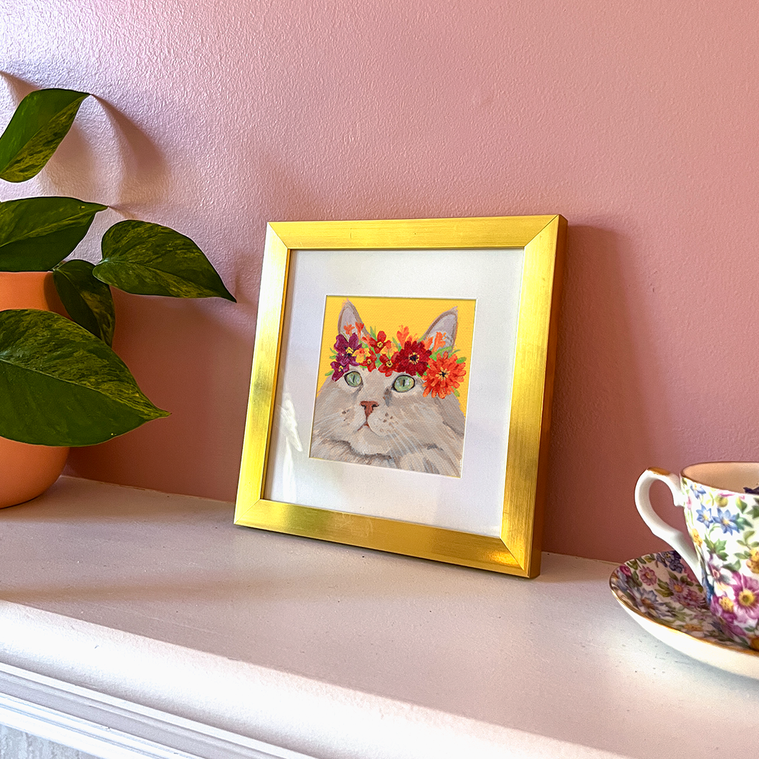 Cat 72: Walnut Art Print