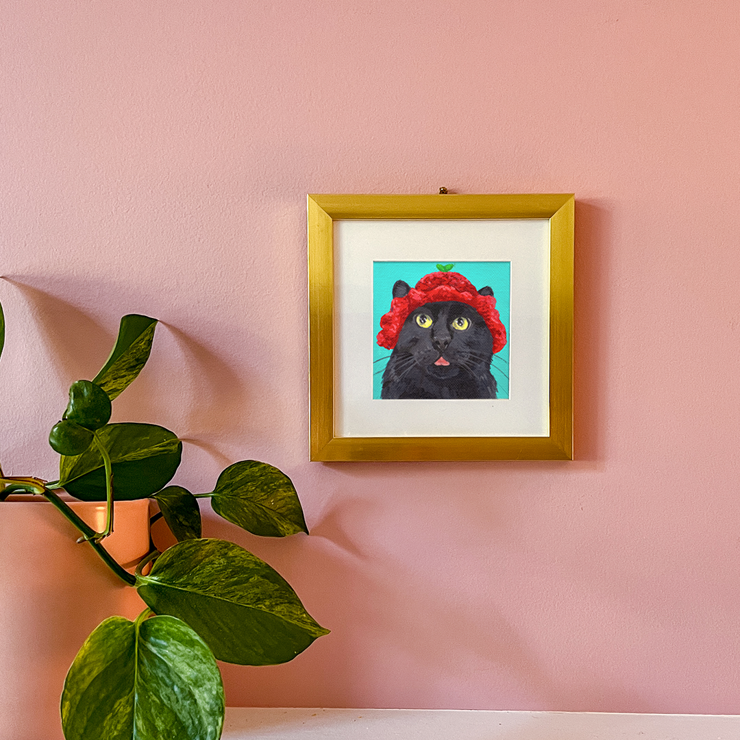 Cat 76: Lil Puff Art Print