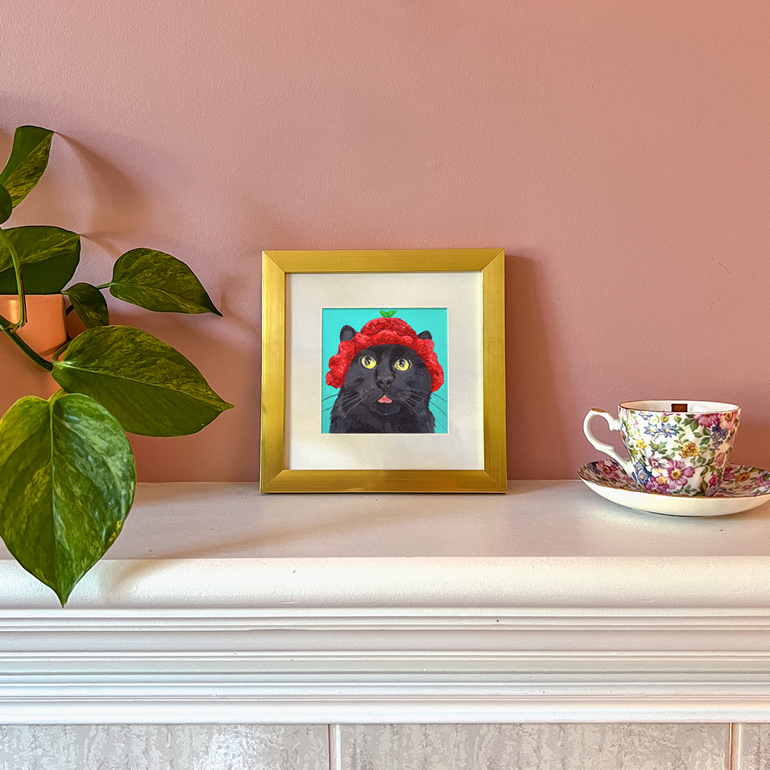 Cat 76: Lil Puff Art Print