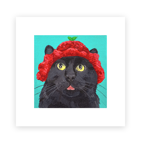 Cat 76: Lil Puff Art Print