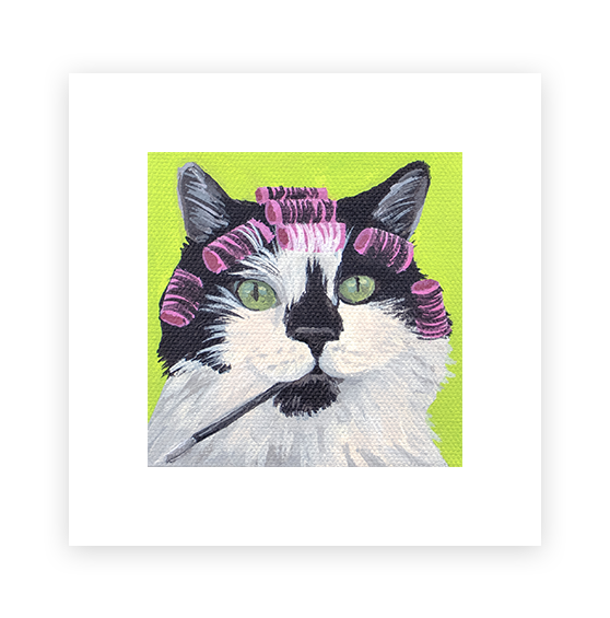 Cat 77: Vestress Art Print