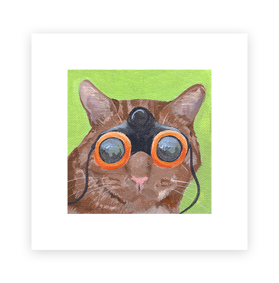 Cat 88: Pumpkin Art Print