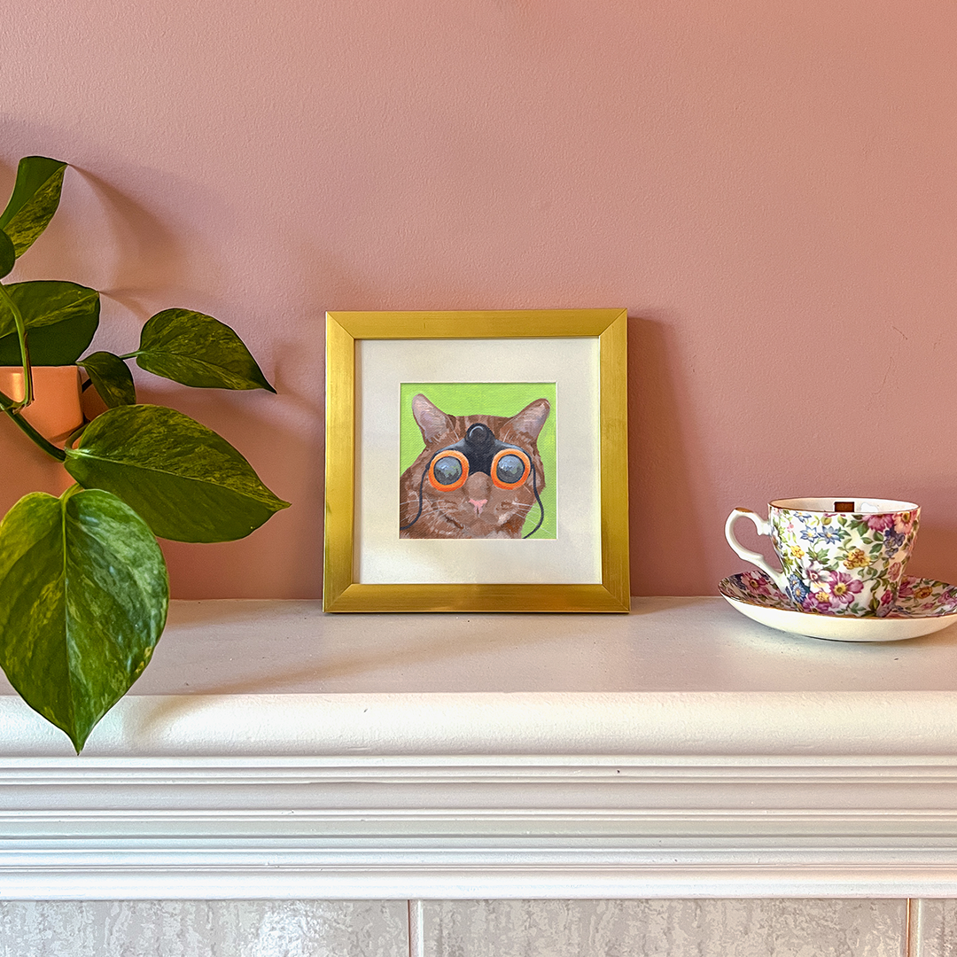 Cat 88: Pumpkin Art Print