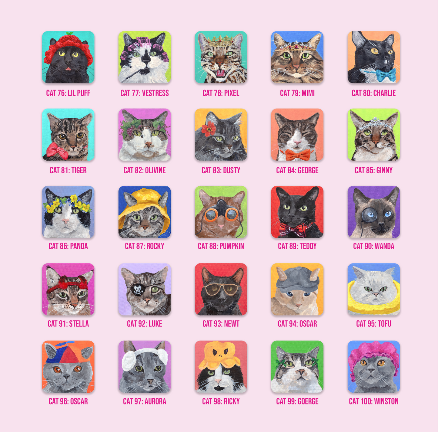 Sticker - 100 Cats