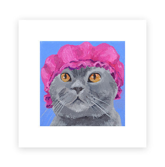 Cat 100: Winston Art Print