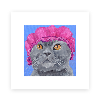 Cat 100: Winston Art Print