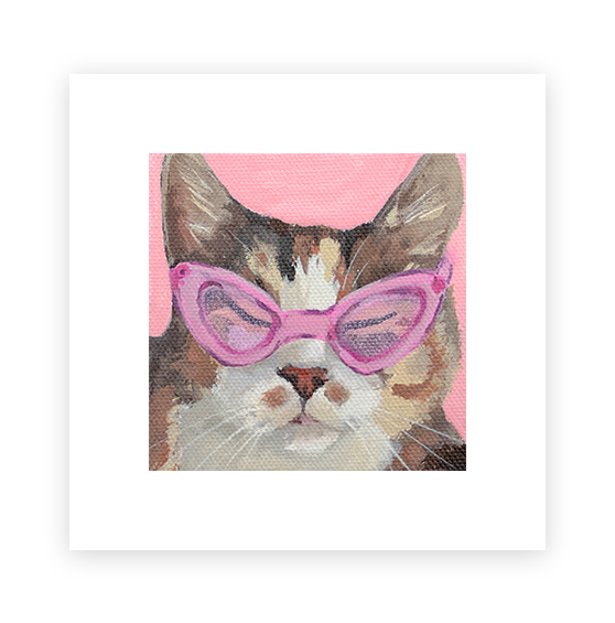 Cat 18: Slurpie Art Print