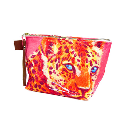 Makeup Bag - Pink Leopard