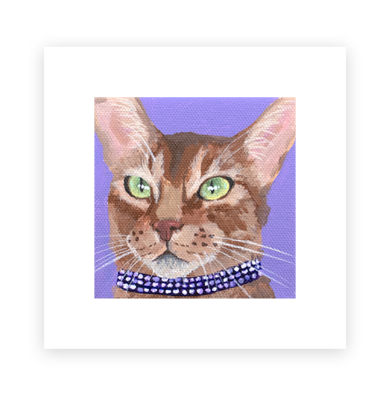 Cat 22: Cindy Clawford Art Print