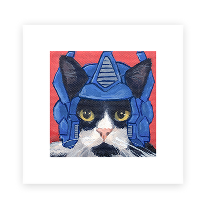 Cat 41: Optimus Prime Art Print