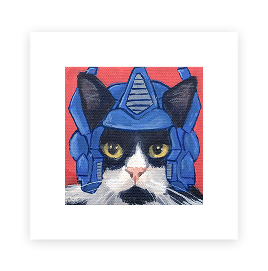 Cat 41: Optimus Prime Art Print