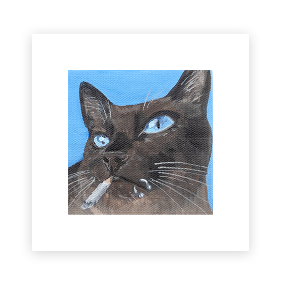 Cat 58: Stanley Art Print
