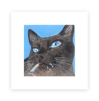 Cat 58: Stanley Art Print
