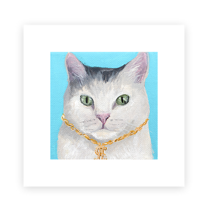 Cat 59: Franklin Art Print