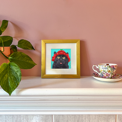 Cat 76: Lil Puff Art Print