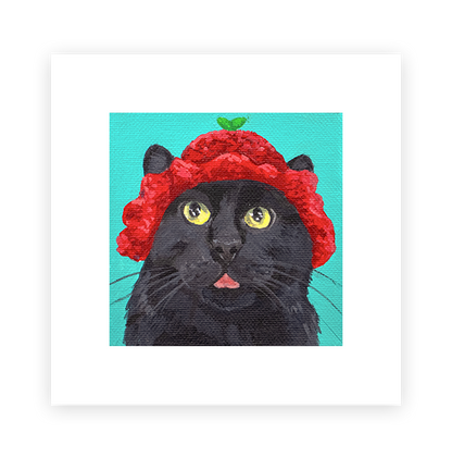 Cat 76: Lil Puff Art Print