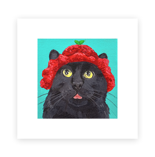Cat 76: Lil Puff Art Print