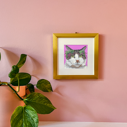 Cat 82: Olivine Art Print