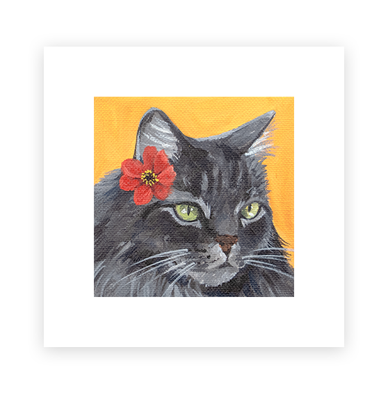 Cat 83: Dusty Art Print