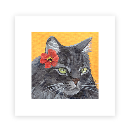 Cat 83: Dusty Art Print