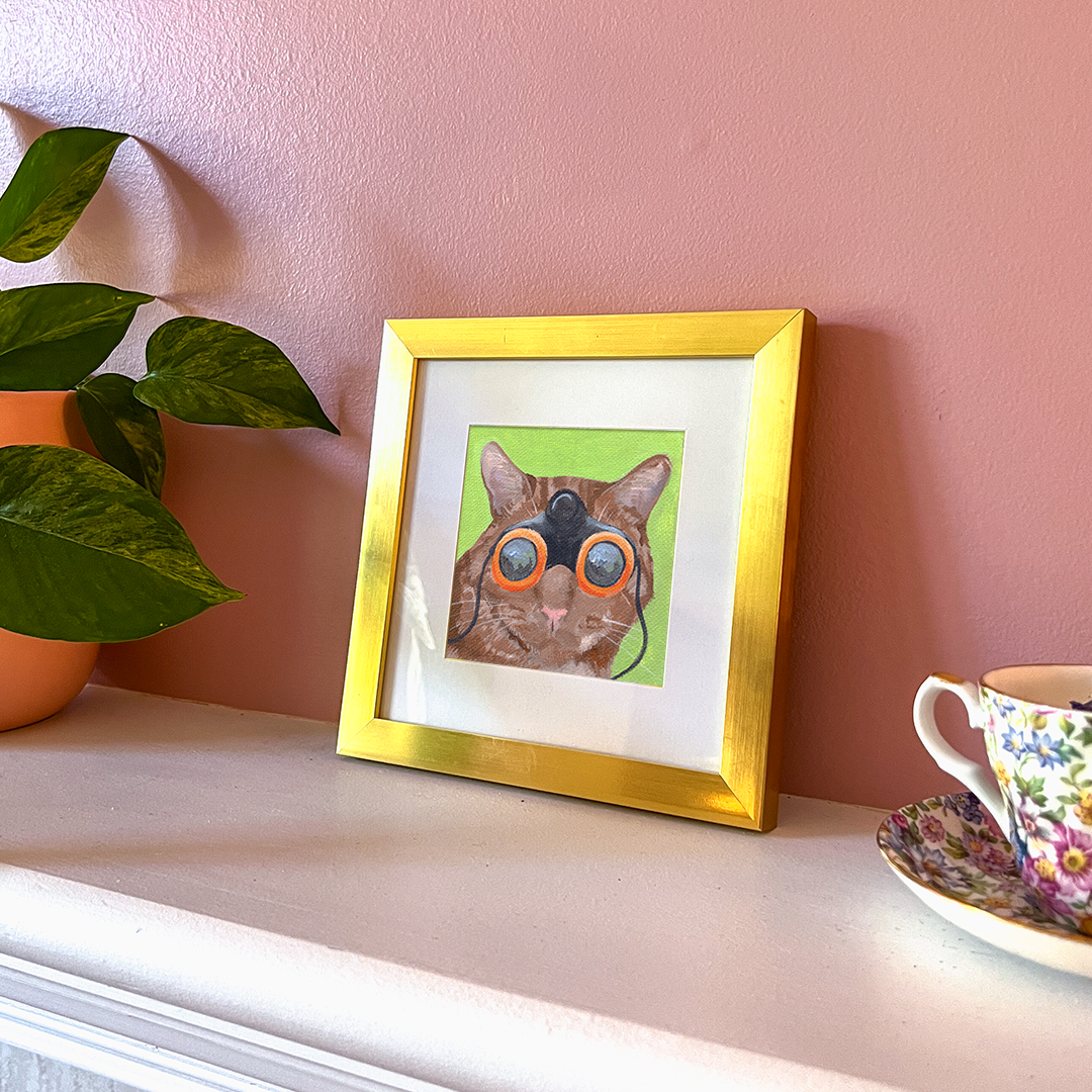 Cat 88: Pumpkin Art Print