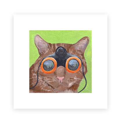 Cat 88: Pumpkin Art Print