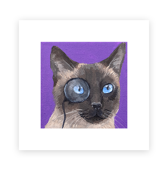 Cat 90: Wanda Art Print