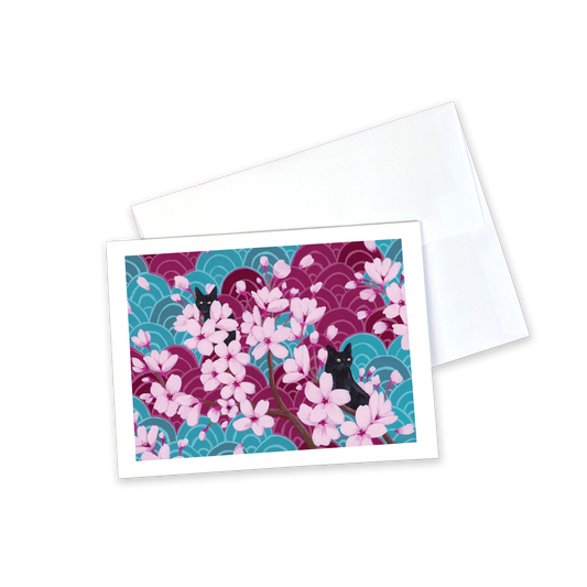 Greeting Card - Sakura Waves