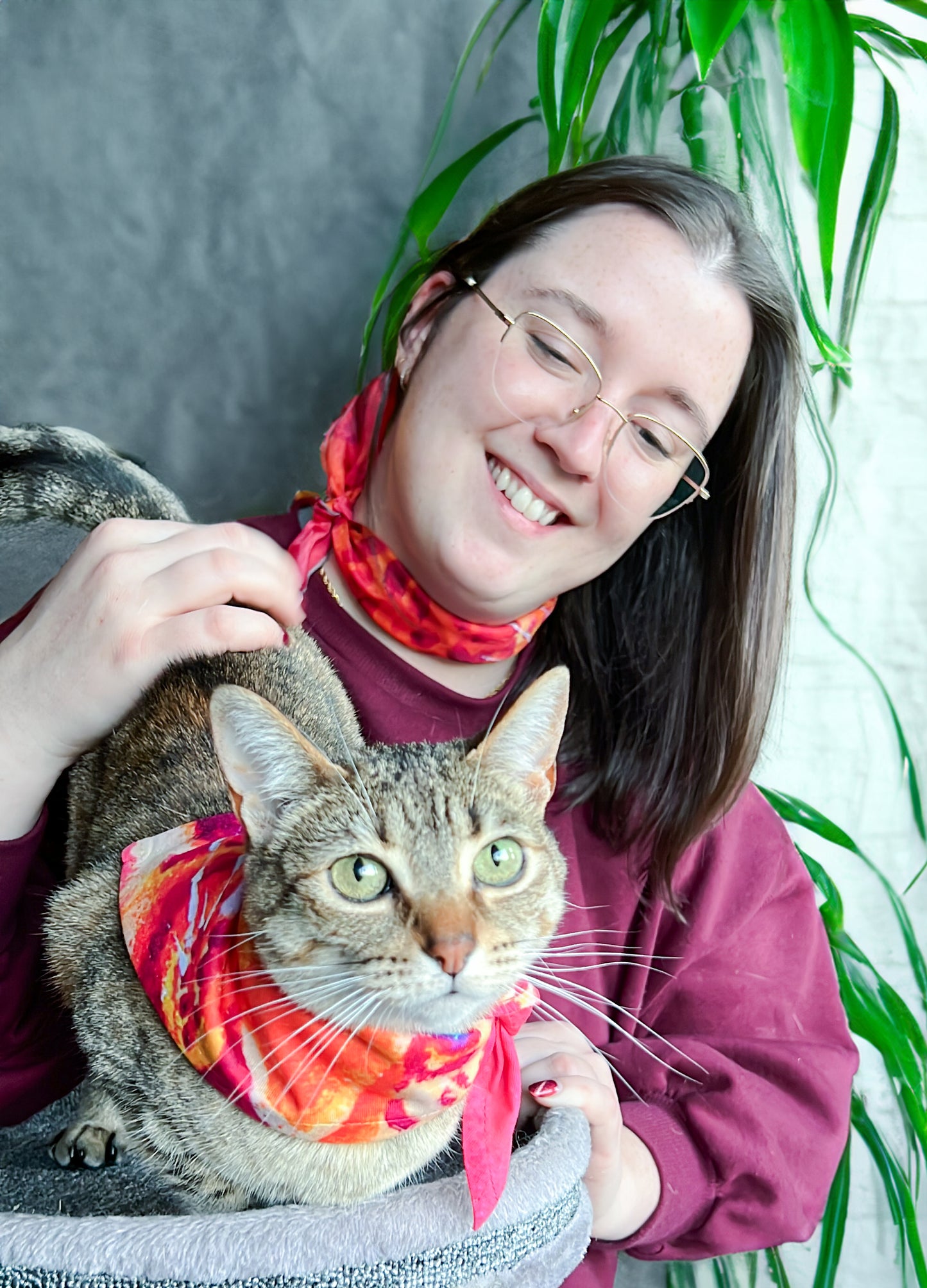 Kitty & Me Matching Scarf and Bandana