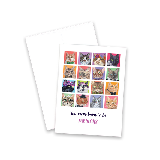 Greeting Card - You were born to be fabulous