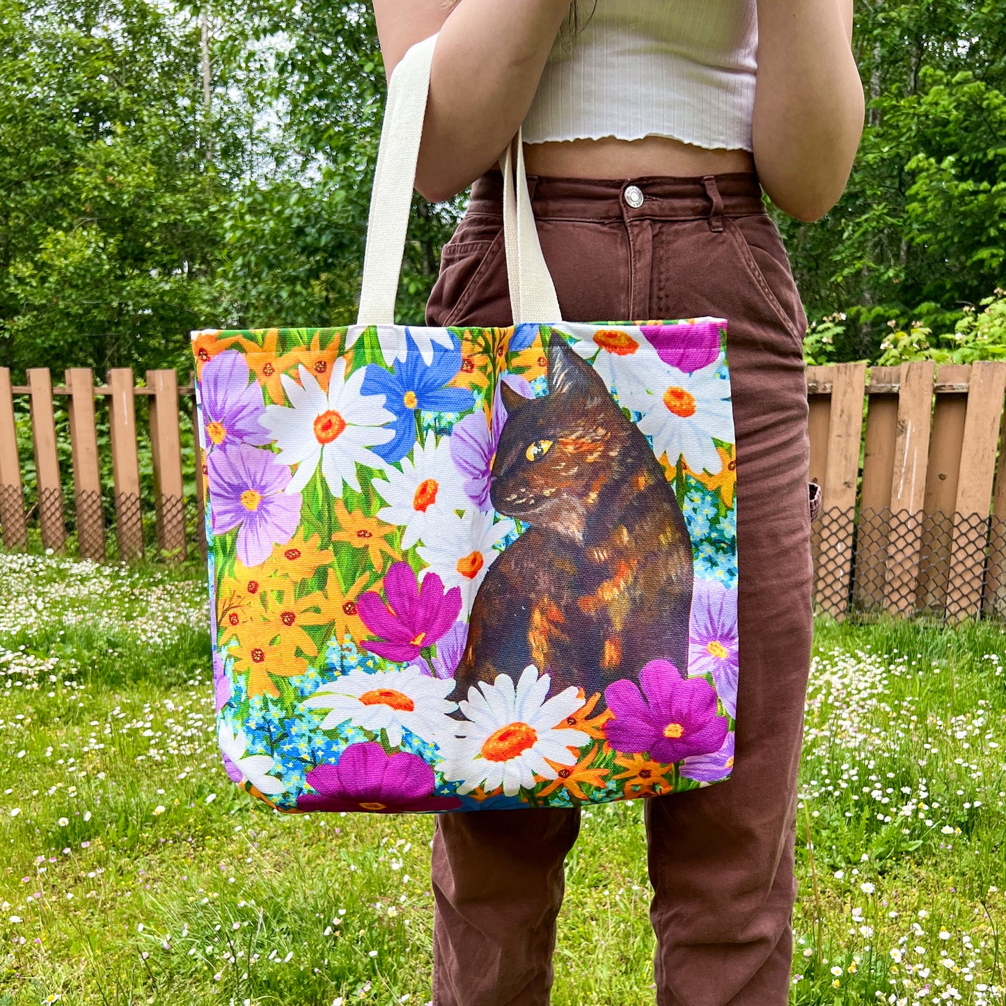 Large Tote - Daisy's Daisies